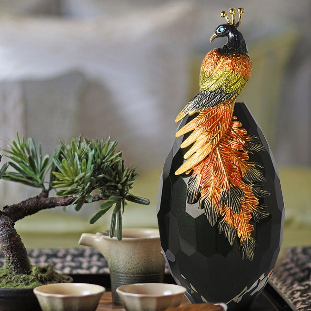 Peacock Pinnacle Flower Vase