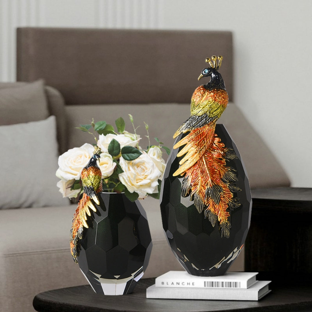 Peacock Pinnacle Flower Vase