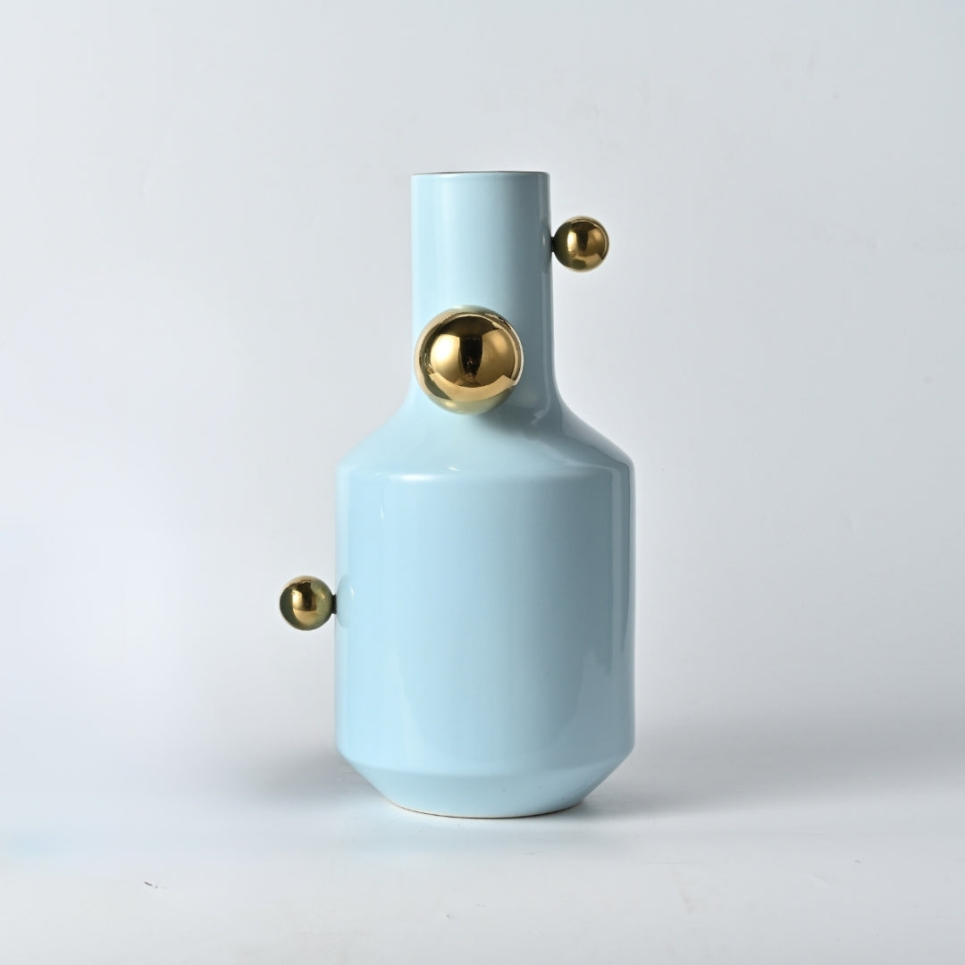 Gilded Orbs Flower Vase