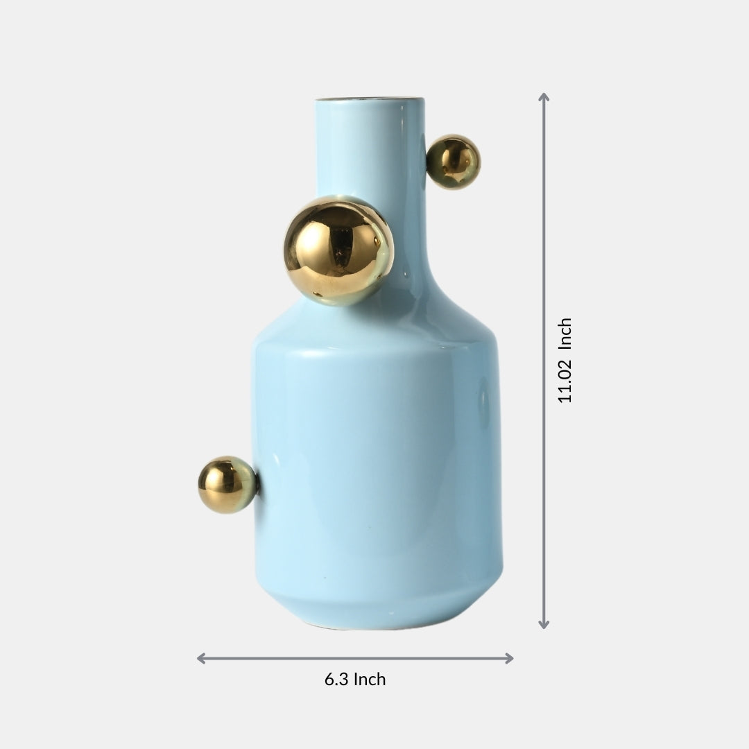 Gilded Orbs Flower Vase