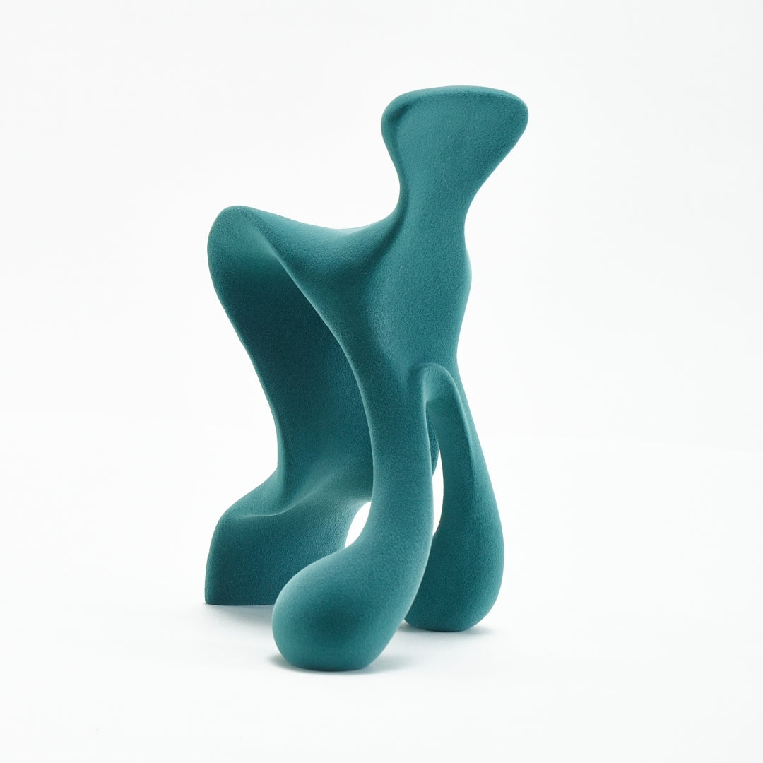 Azure Dreams Blue Resin Abstract Object Ornament