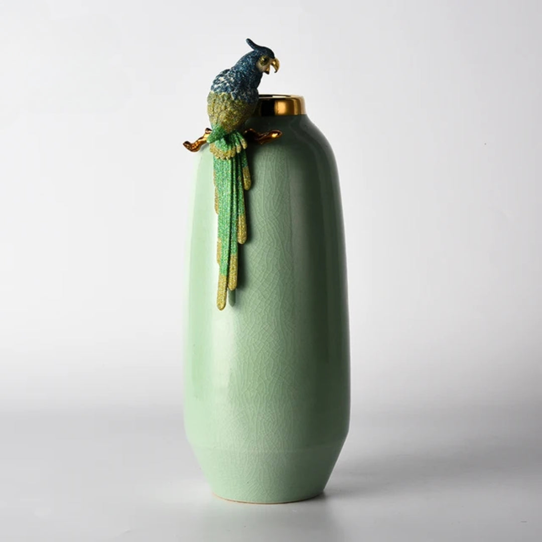 Avian Crest Flower Vase
