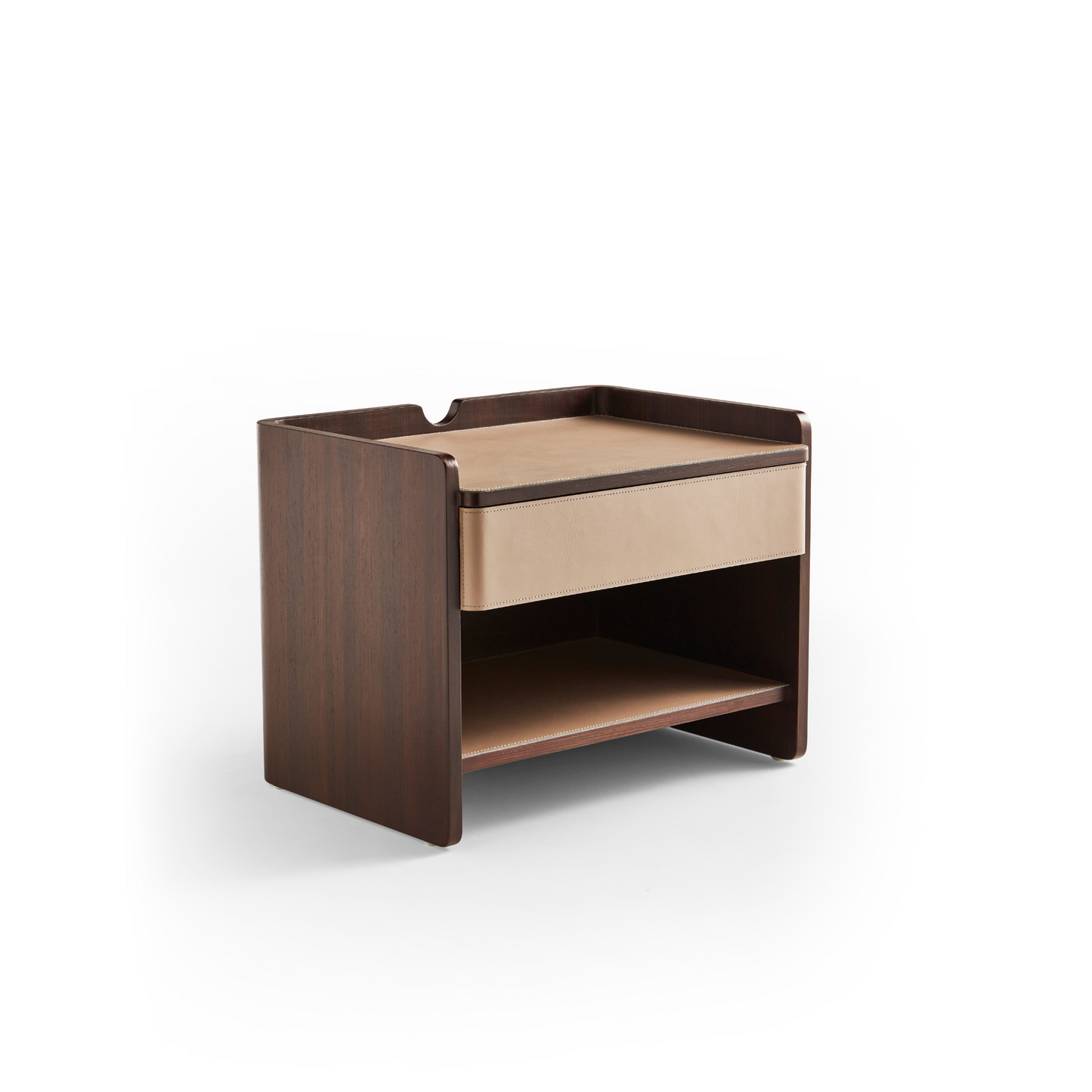 Whisper Bedside Table - Natural Walnut