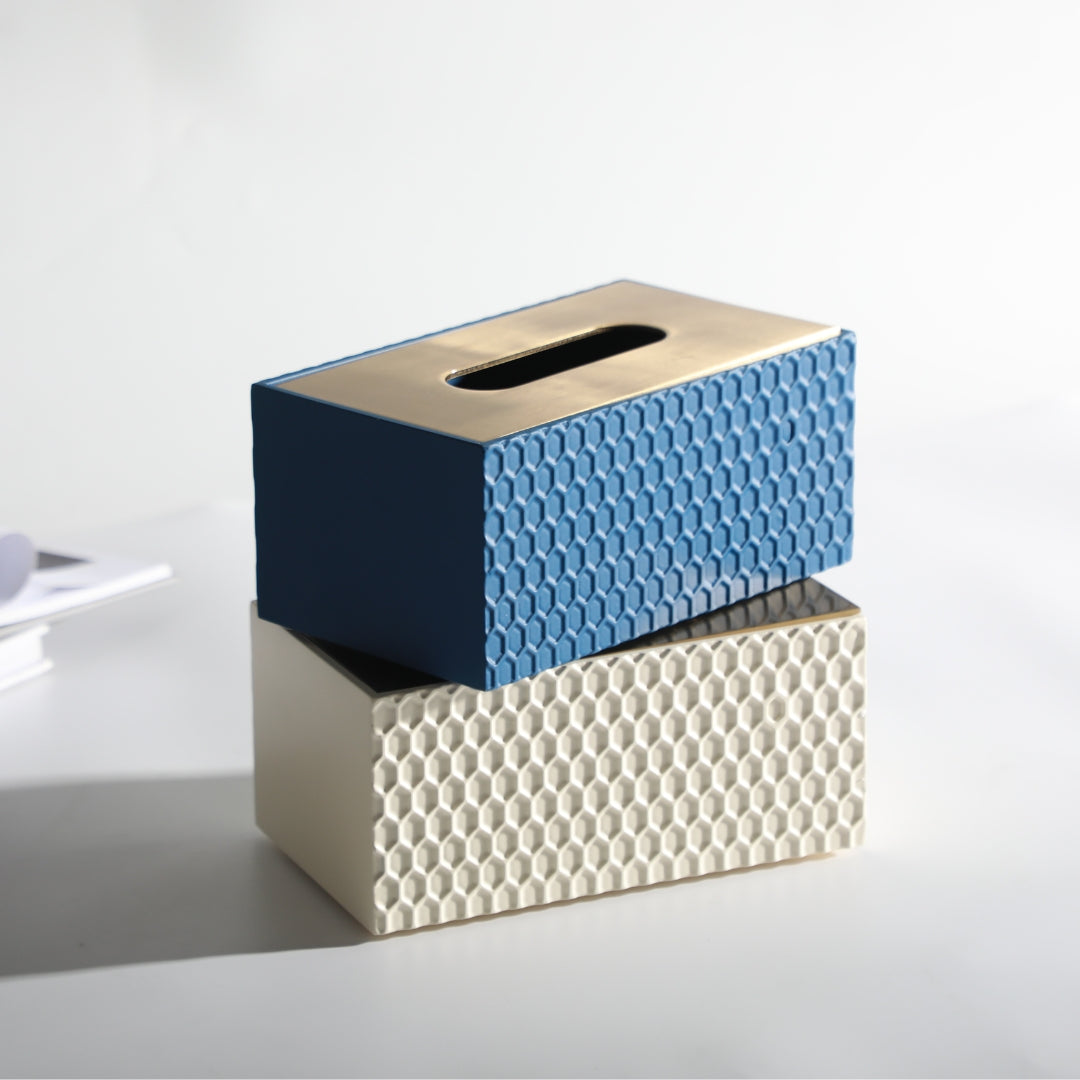 Resplendent Resin & Metal Tissue Holder
