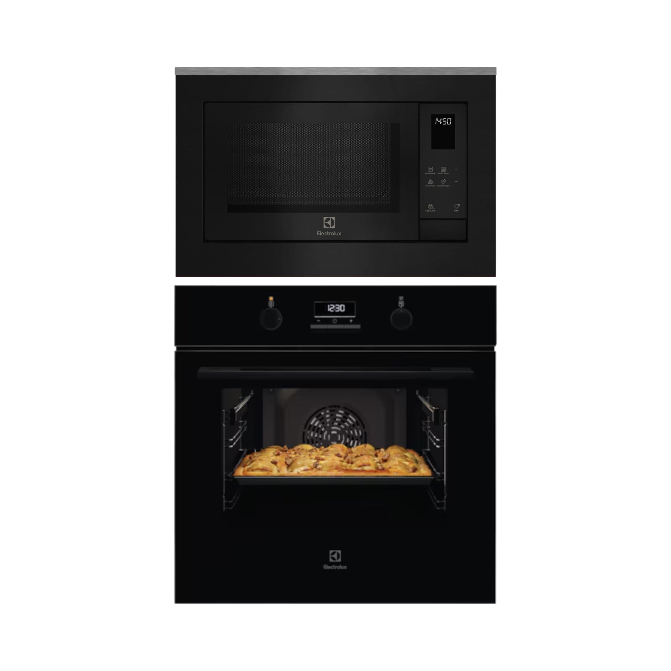 Electrolux Built In Oven with Steam Assist UltimateTaste 500 KOD3H50BK + Electrolux Built-In Microwave UltimateTaste 500 EMSB25XG