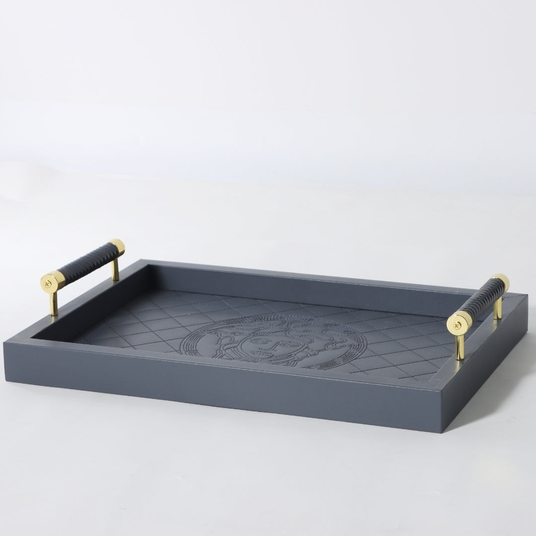 Elegance in Embossment Luxury Decorative Tray