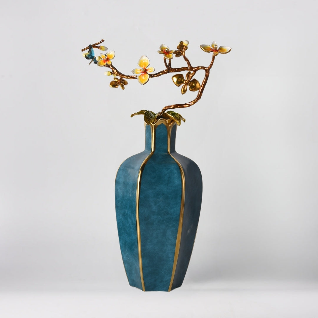 Floral Grandeur Decorative Vase