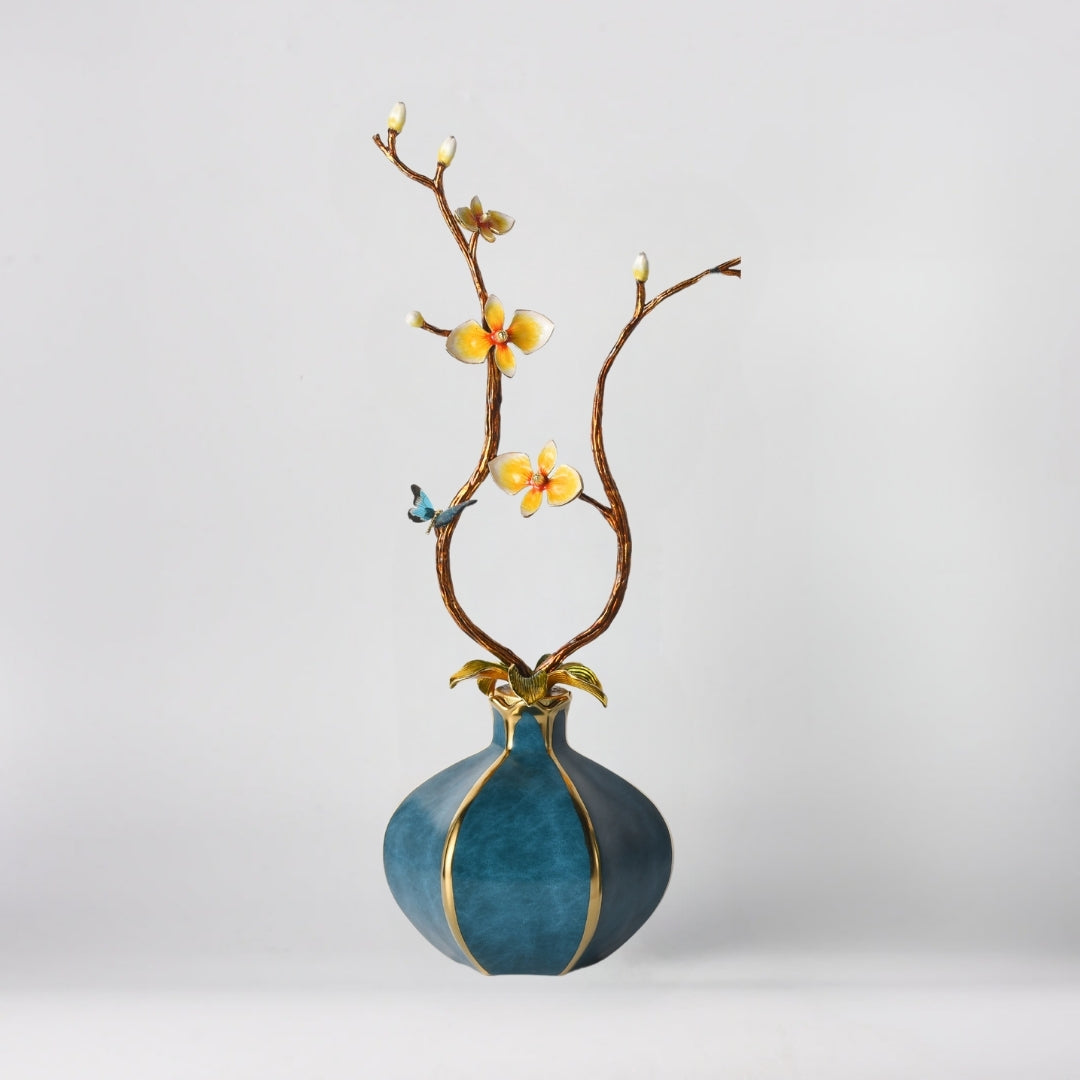 Floral Grandeur Decorative Vase