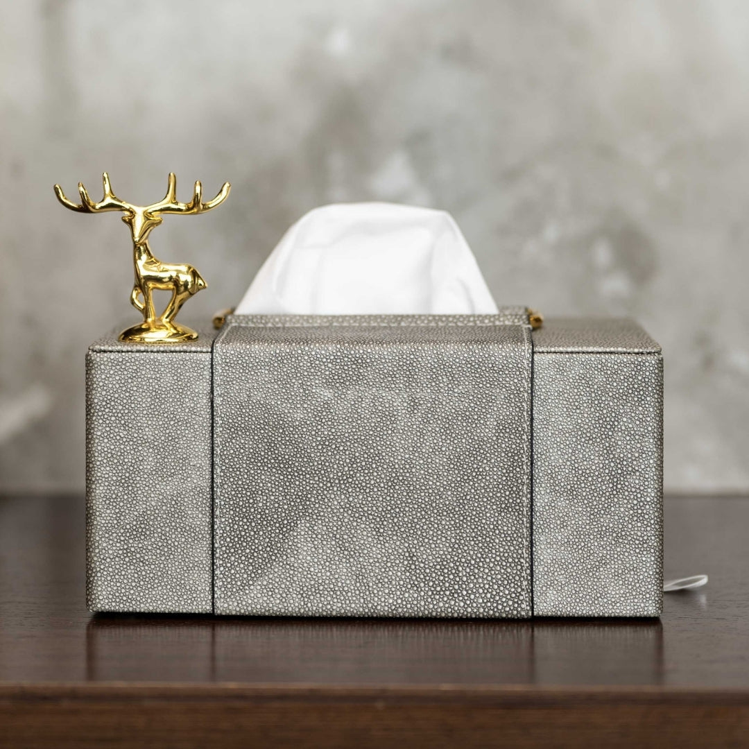 Gilded Reindeer Royale Tissue Holder