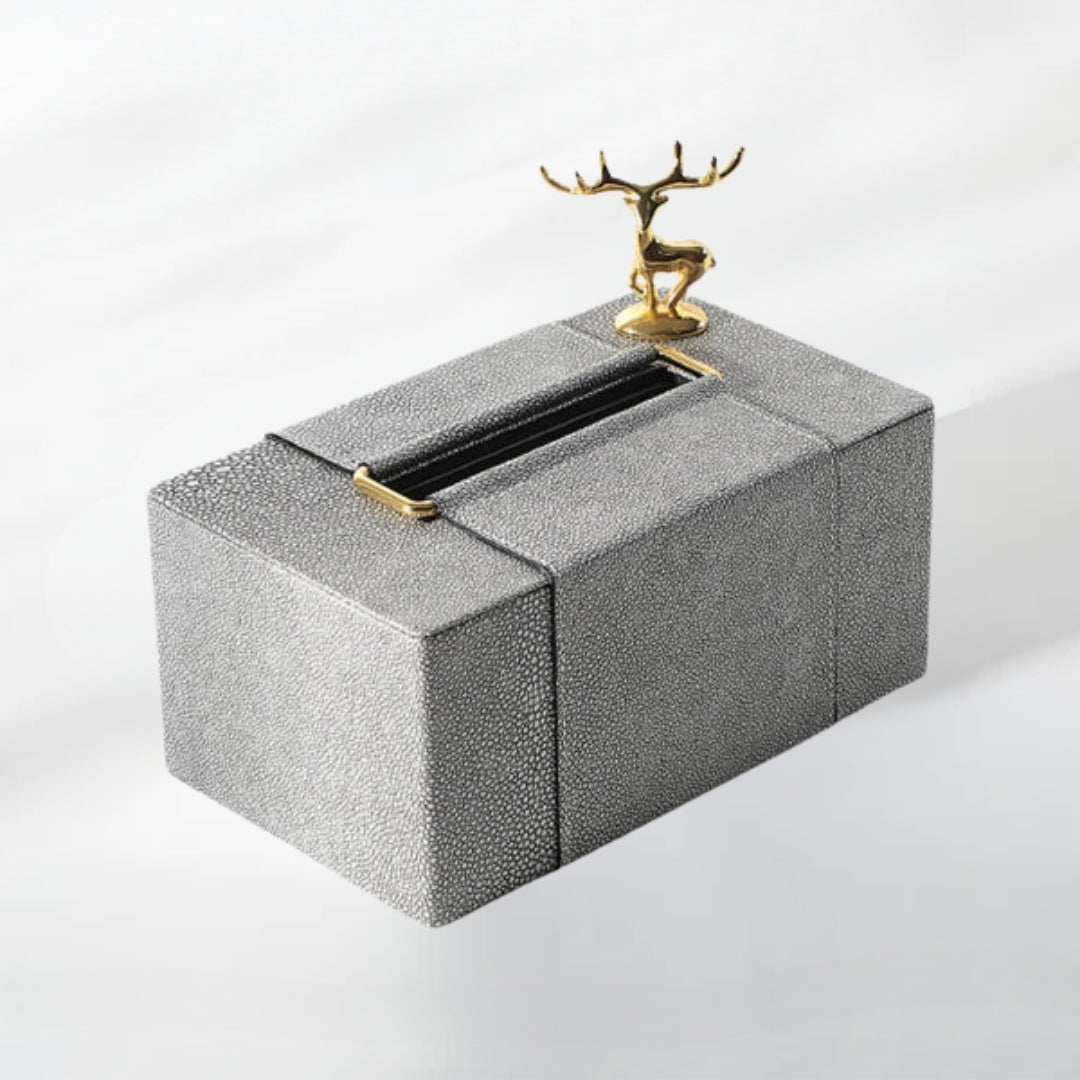 Gilded Reindeer Royale Tissue Holder