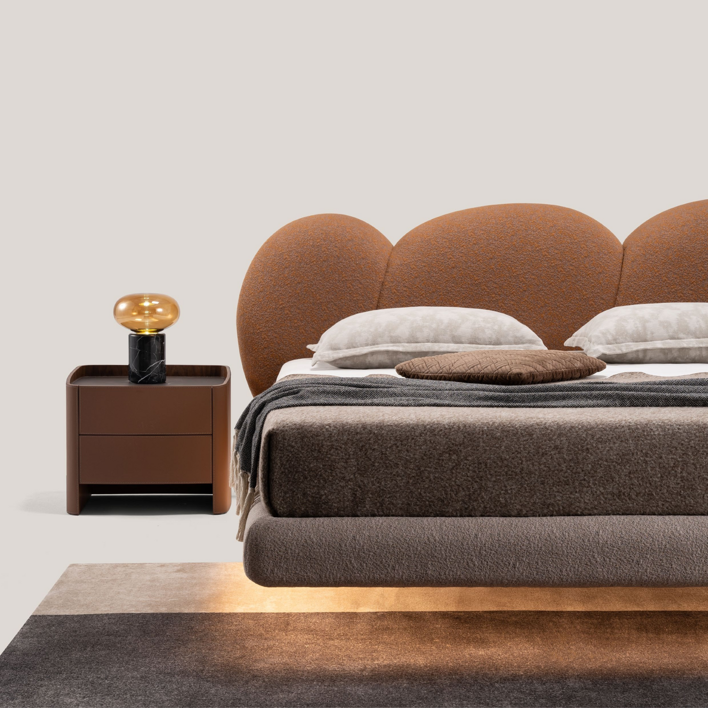 Raffle Soft Bed - Alpaca Brown