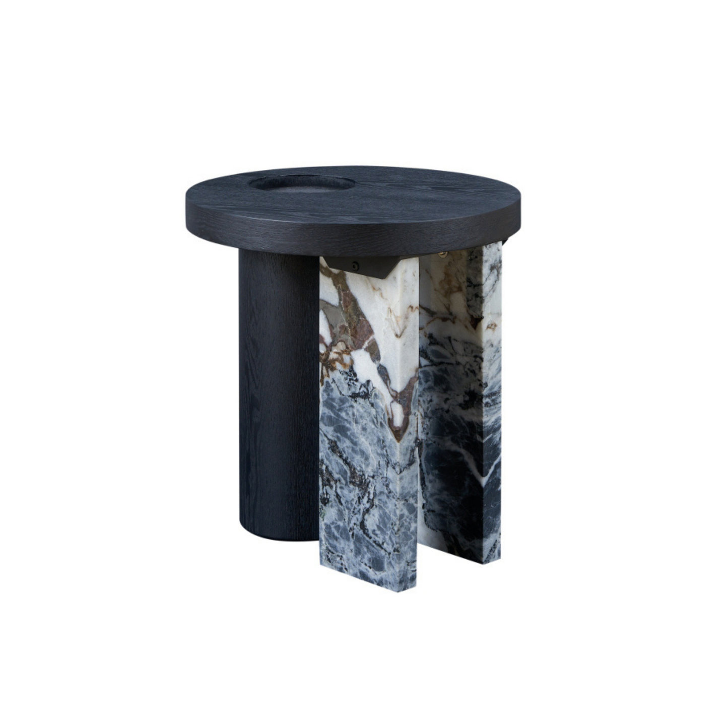Ebony Ripple Side Table - JA2289