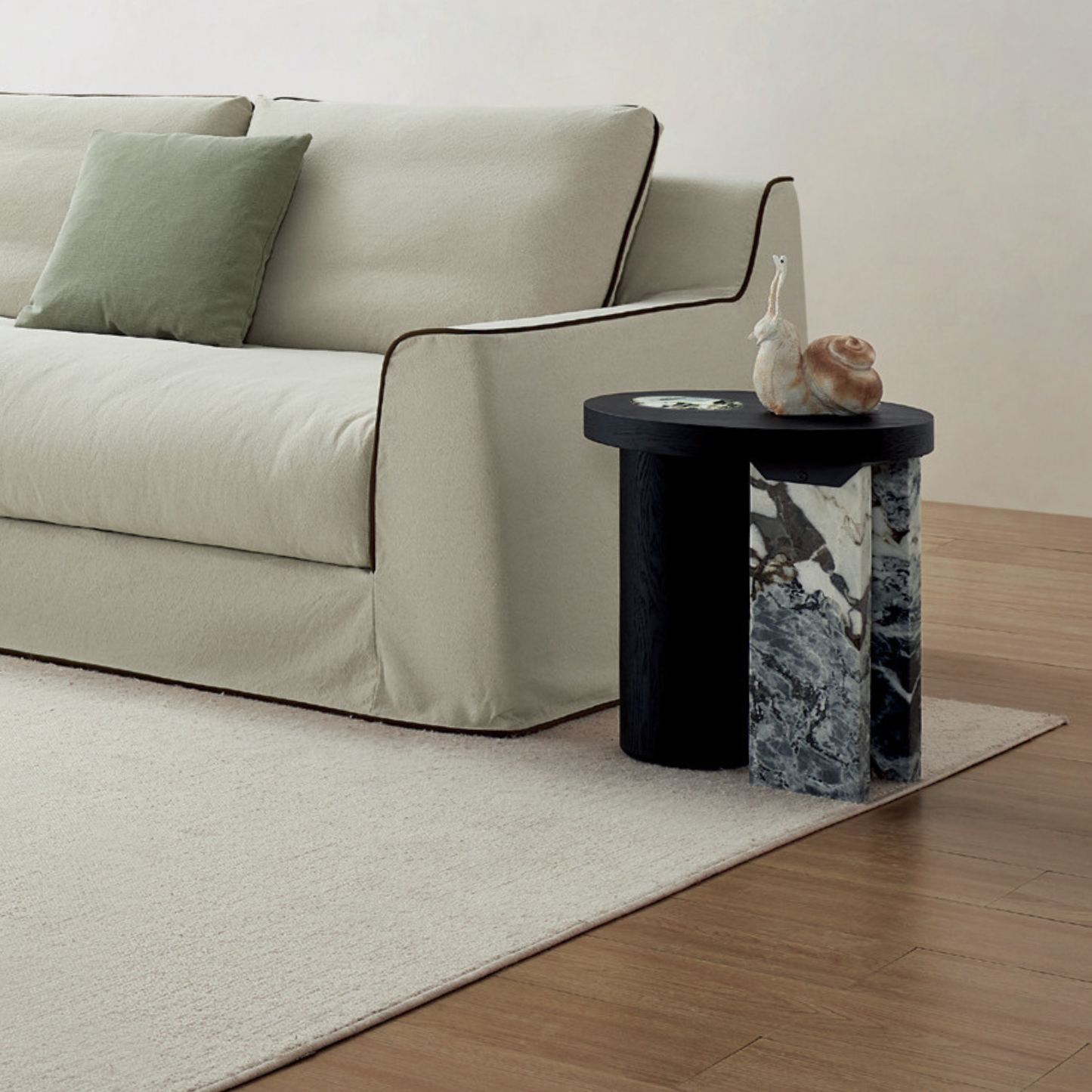 Ebony Ripple Side Table - JA2289