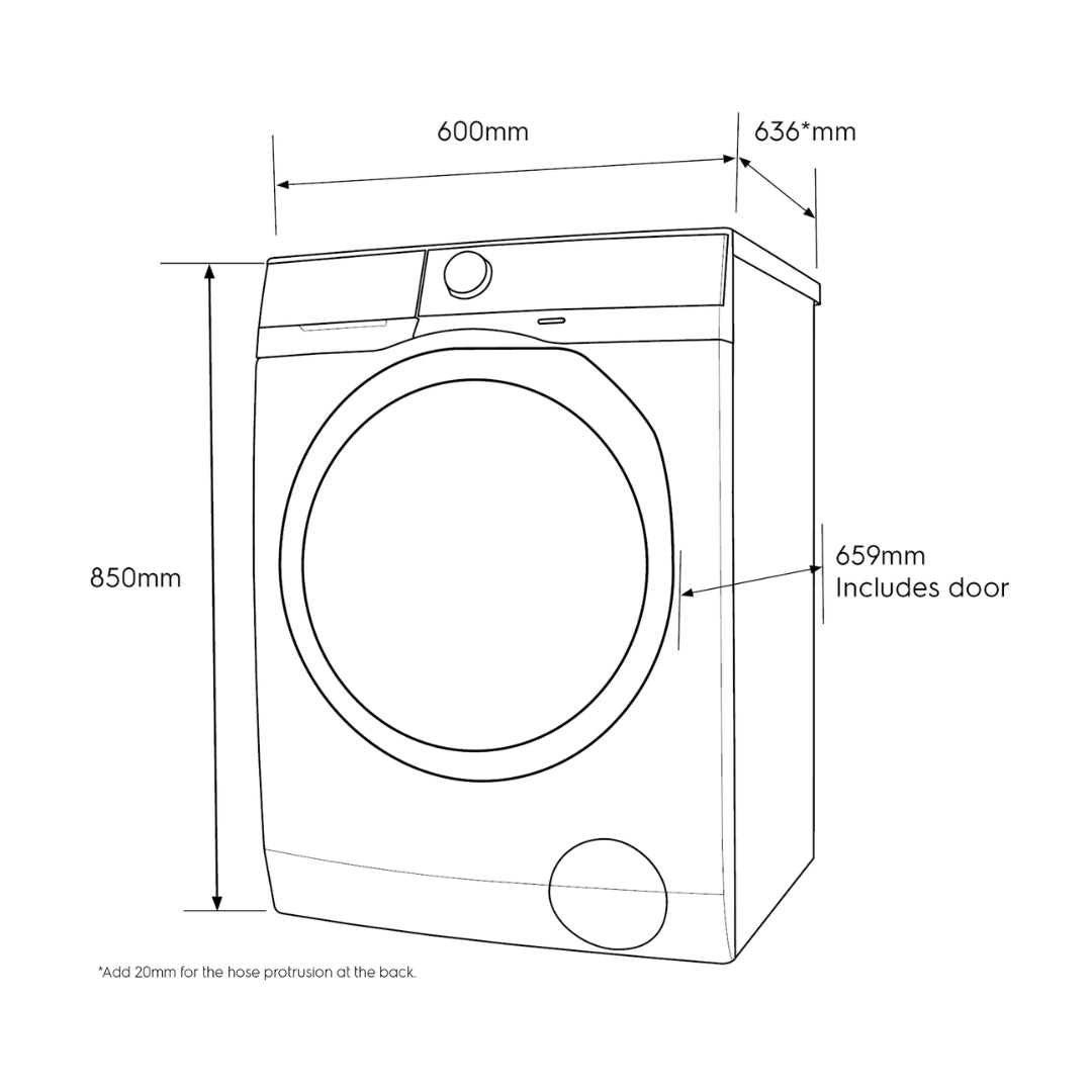 Electrolux Front 9 Kg/6 Kg Washer Dryer Combi UltimateCare 500 EWW9024P5WB