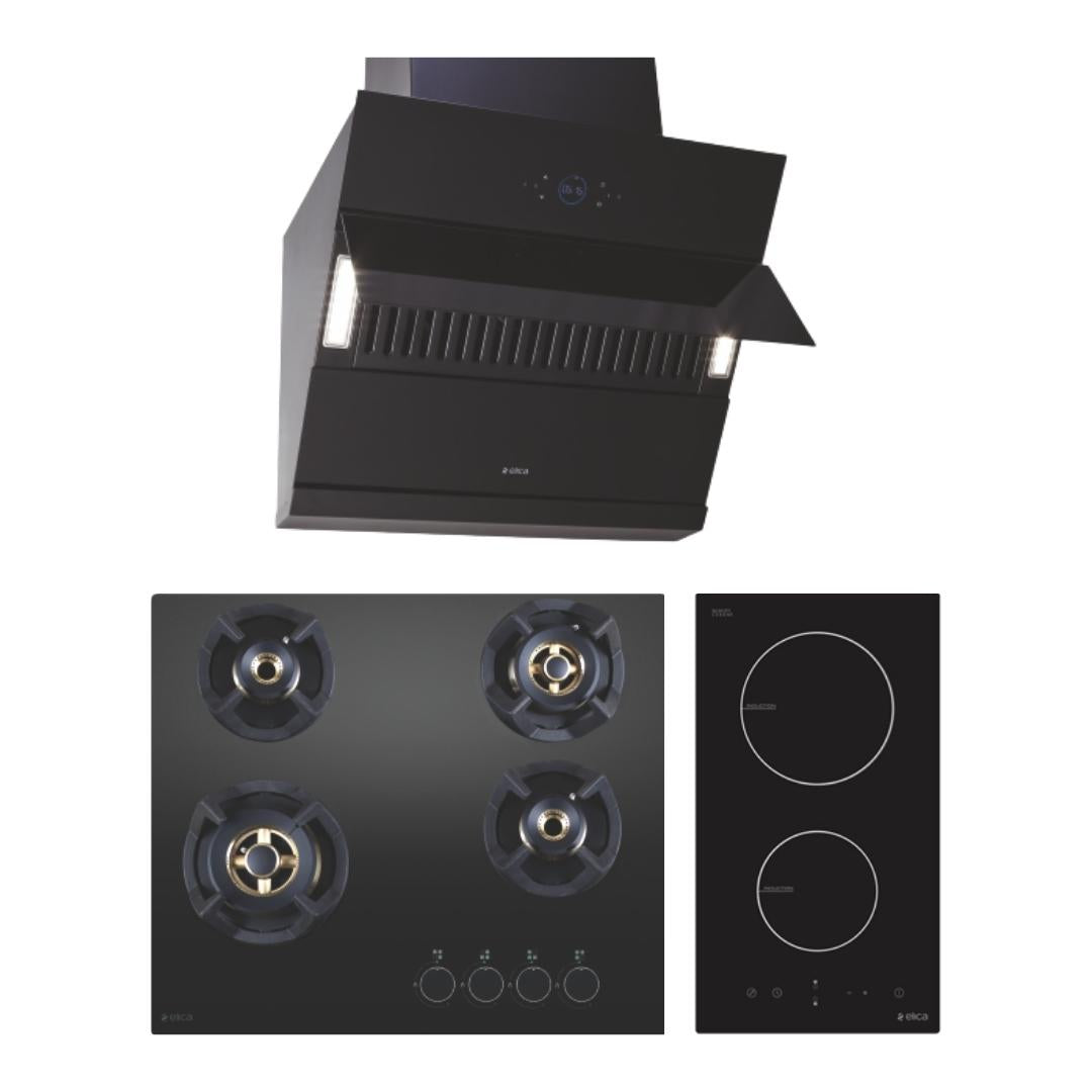 Elica Chimney + Hob + Induction Hob Combo ELCHI-03