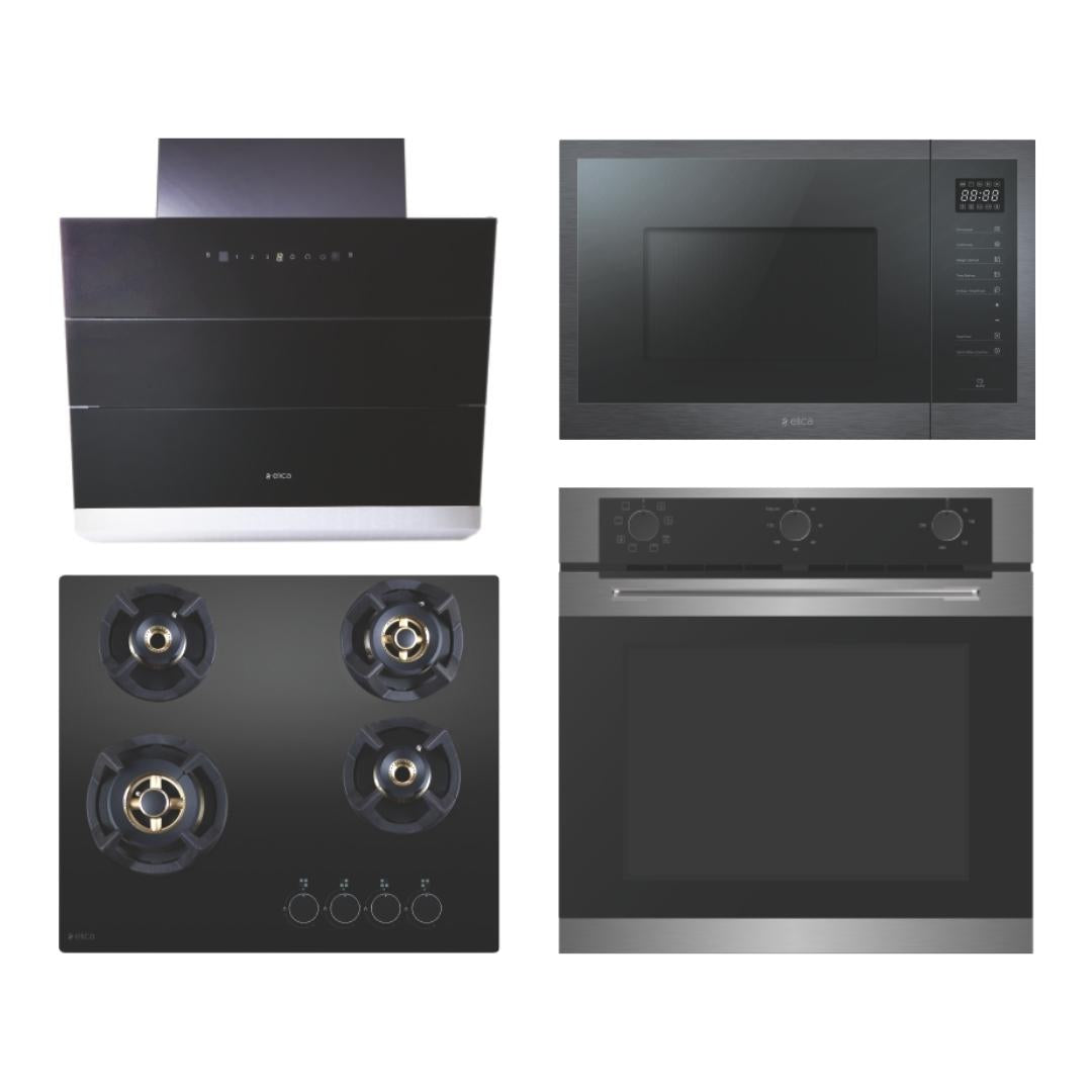 Elica Chimney + Hob + Oven + Microwave Combo ELCHOM-06