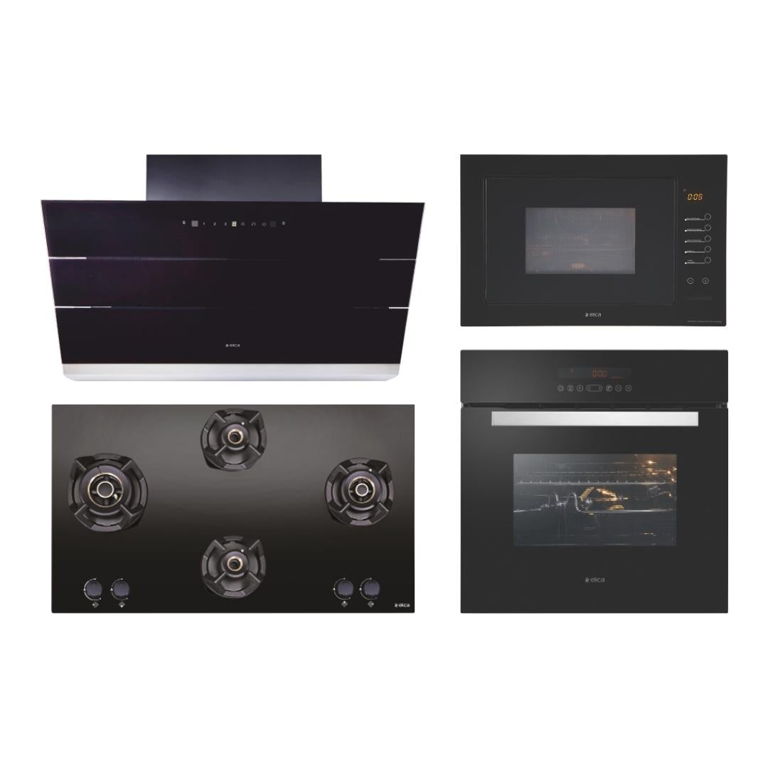 Elica Chimney + Hob + Oven + Microwave Combo ELCHOM-12