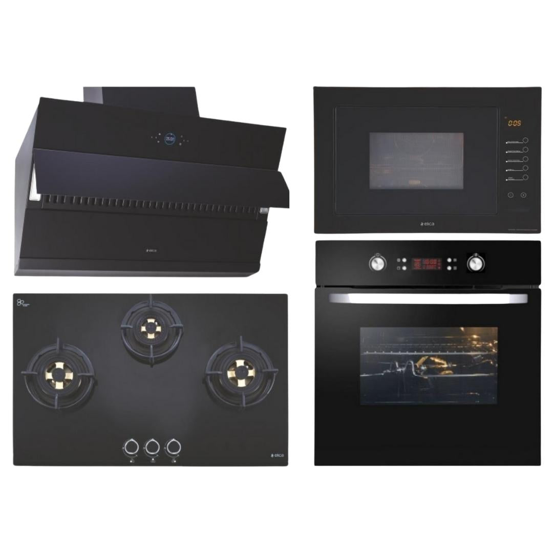 Elica Chimney + Hob + Oven + Microwave Combo ELCHOM-19