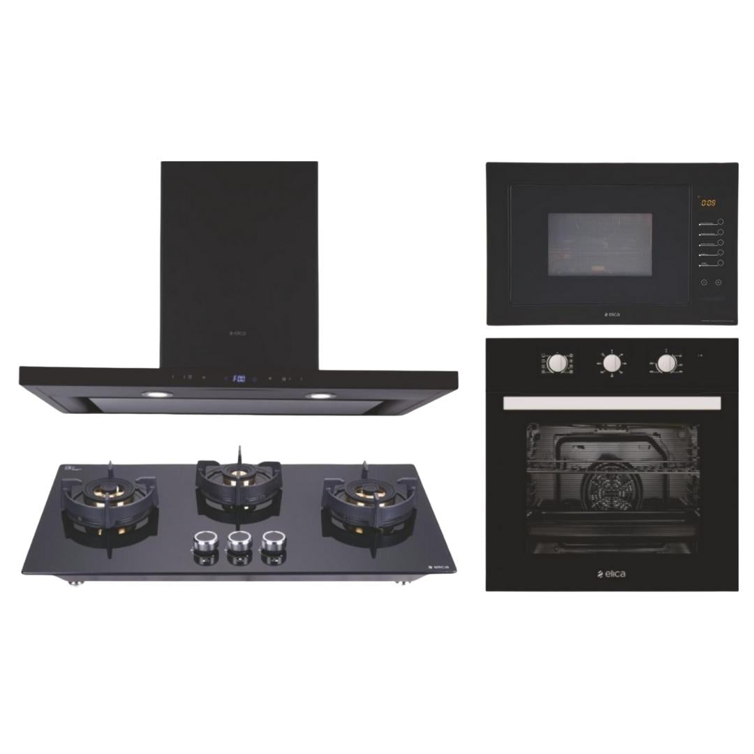 Elica Chimney + Hob + Oven + Microwave Combo ELCHOM-20