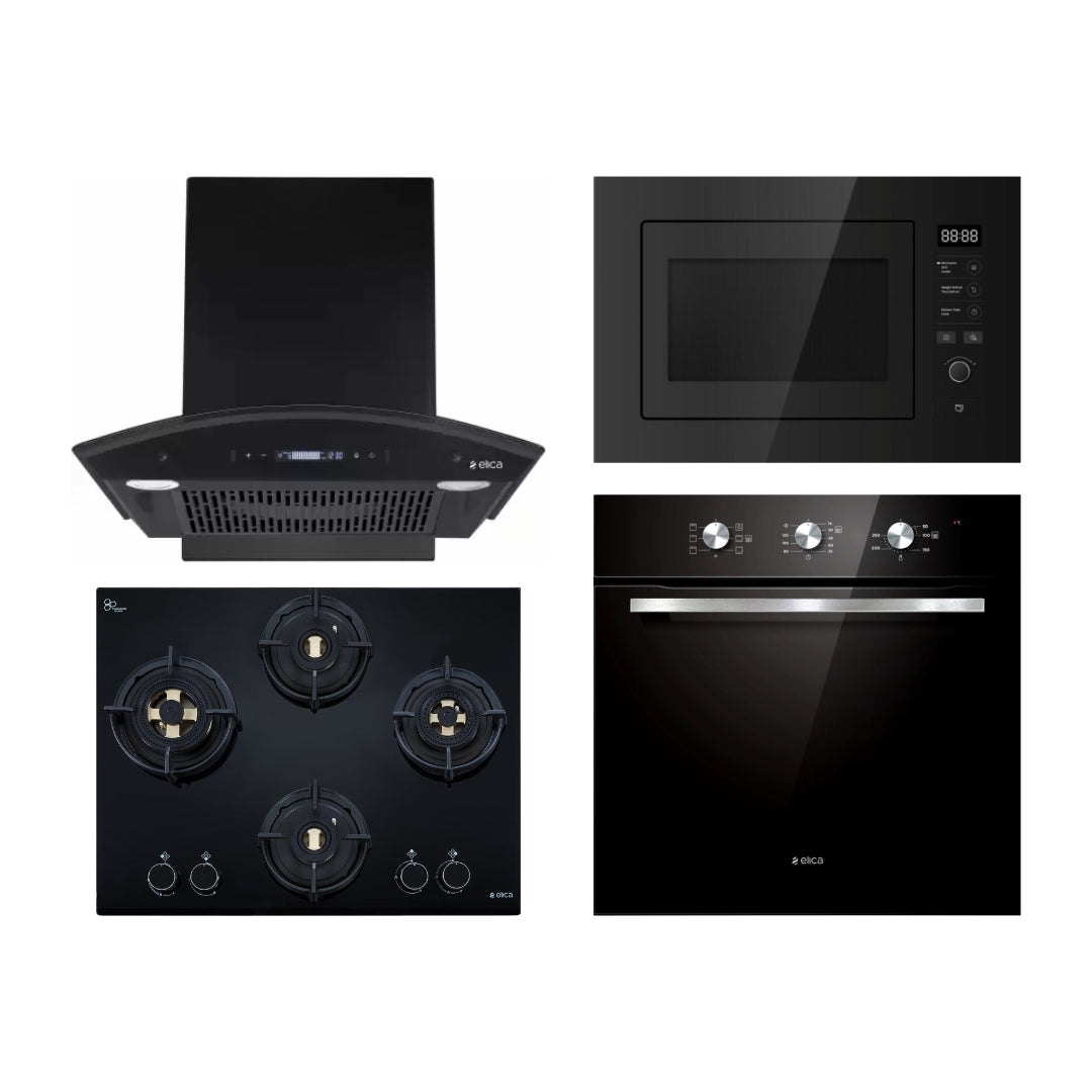 Elica Chimney + Hob + Oven + Microwave Combo ELCHOM-27