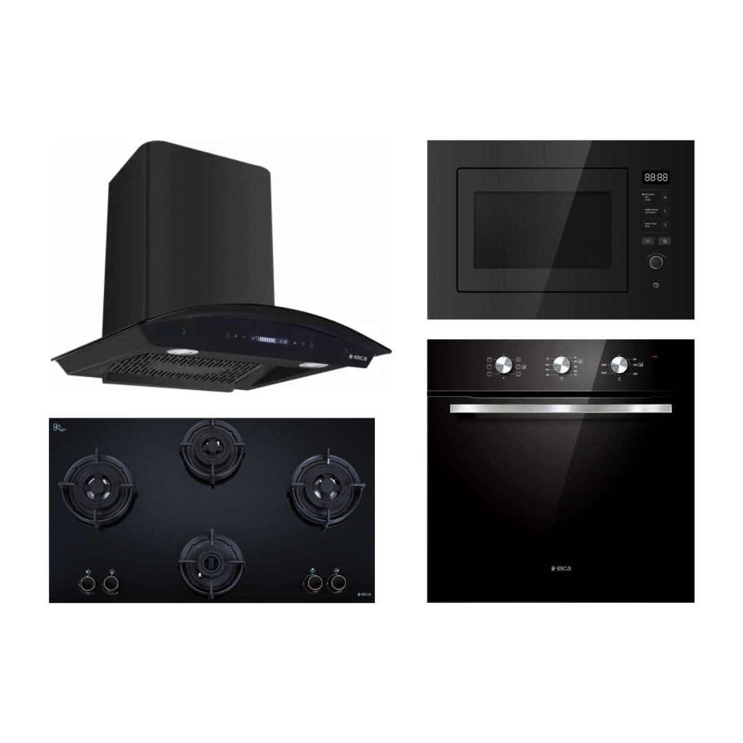 Elica Chimney + Hob + Oven + Microwave Combo ELCHOM-42