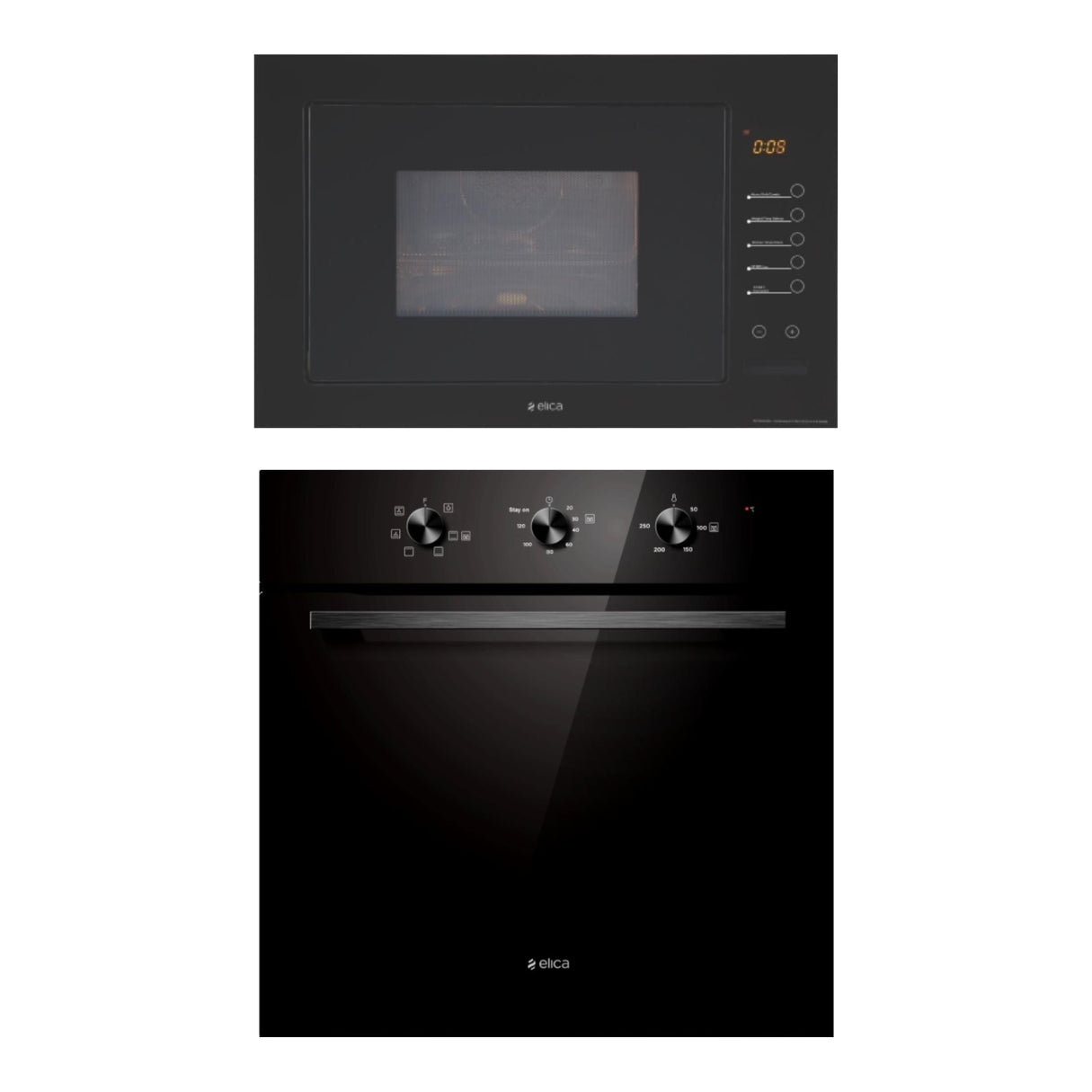 Elica Built In Oven EPBI 880 MMF + Elica Built-In Microwave EPBI MWO G28 TOUCH