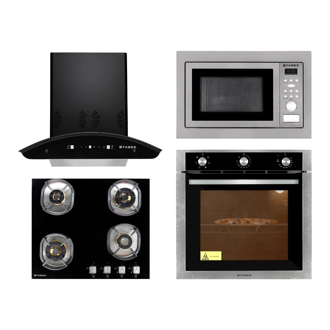 Faber Chimney + Hob + Oven + Microwave Combo FACHOM-10