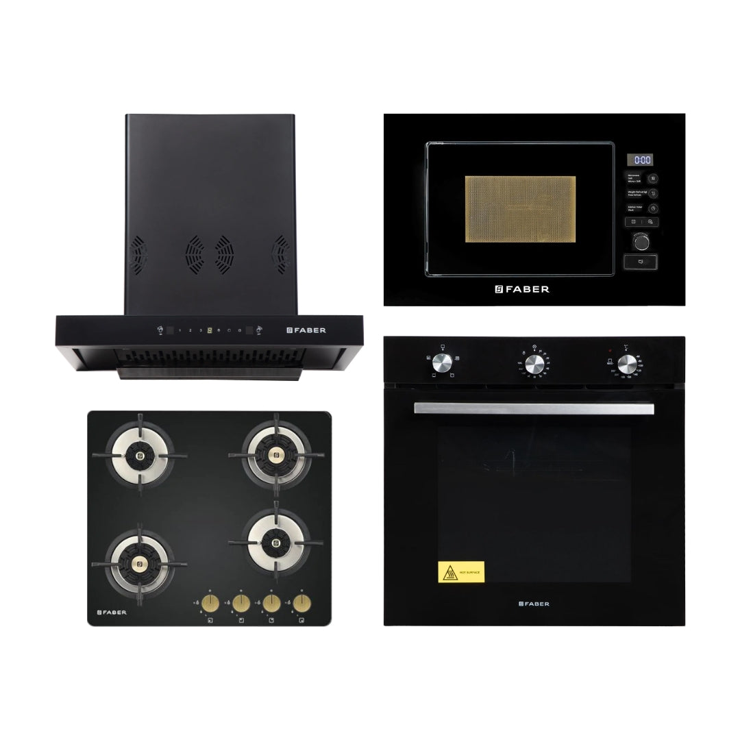 Faber Chimney + Hob + Oven + Microwave Combo FACHOM-22