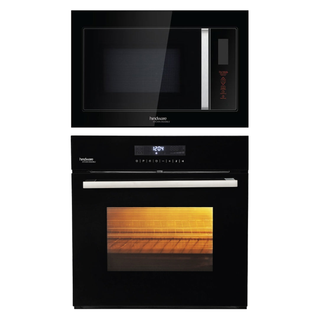 Hindware Built In Oven HELIOS PLUS + Hindware Built-In Convection Microwave MARVELLO BLACK
