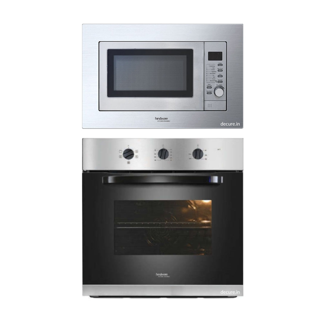 Hindware Built In Oven ELEGANCE + Hindware Built-In Microwave SPIRO 22L