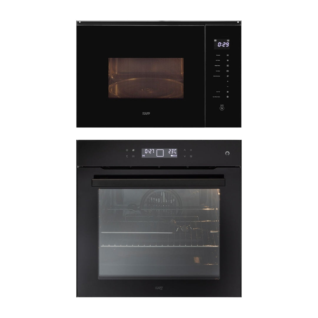 Kaff Built In Oven OV 81TC BL + Kaff Built-In Microwave KMW HN 6 BLK