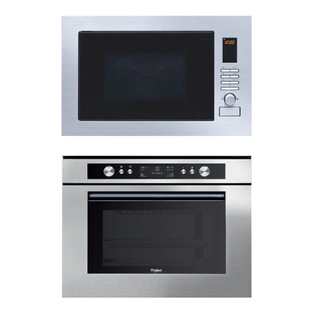 Whirlpool Built In Oven with Full Steam Function STEAM OVEN AMW 599 + Whirlpool Built-In Convection Microwave AMW 222 2 X