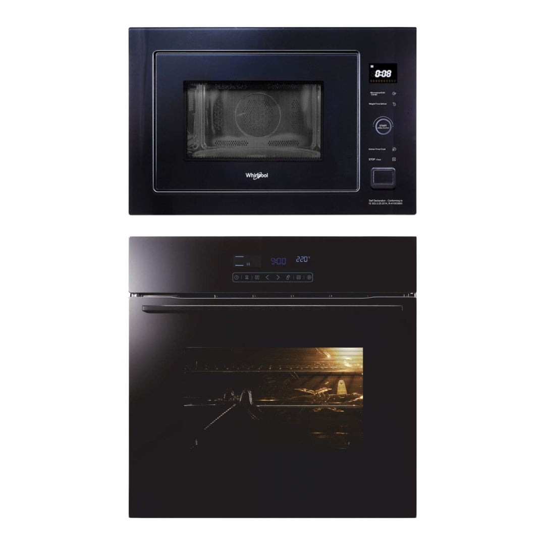 Whirlpool Built In Oven AKPR 6011 BLK + Whirlpool Built-In Microwave AMW 250 M