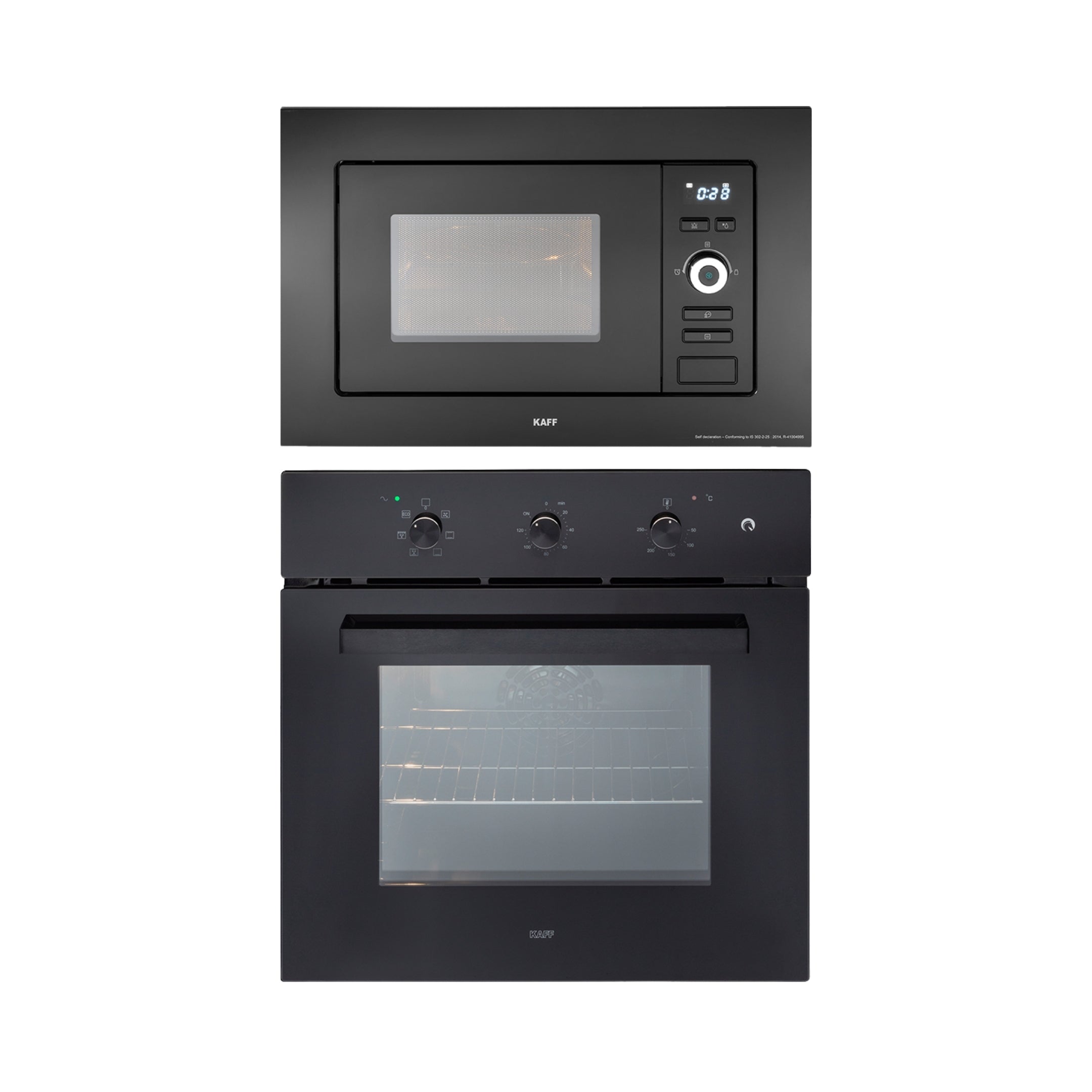 Kaff Built In Oven OV 83 ML7 + Kaff Built-In Microwave KMW 5PJ BLK