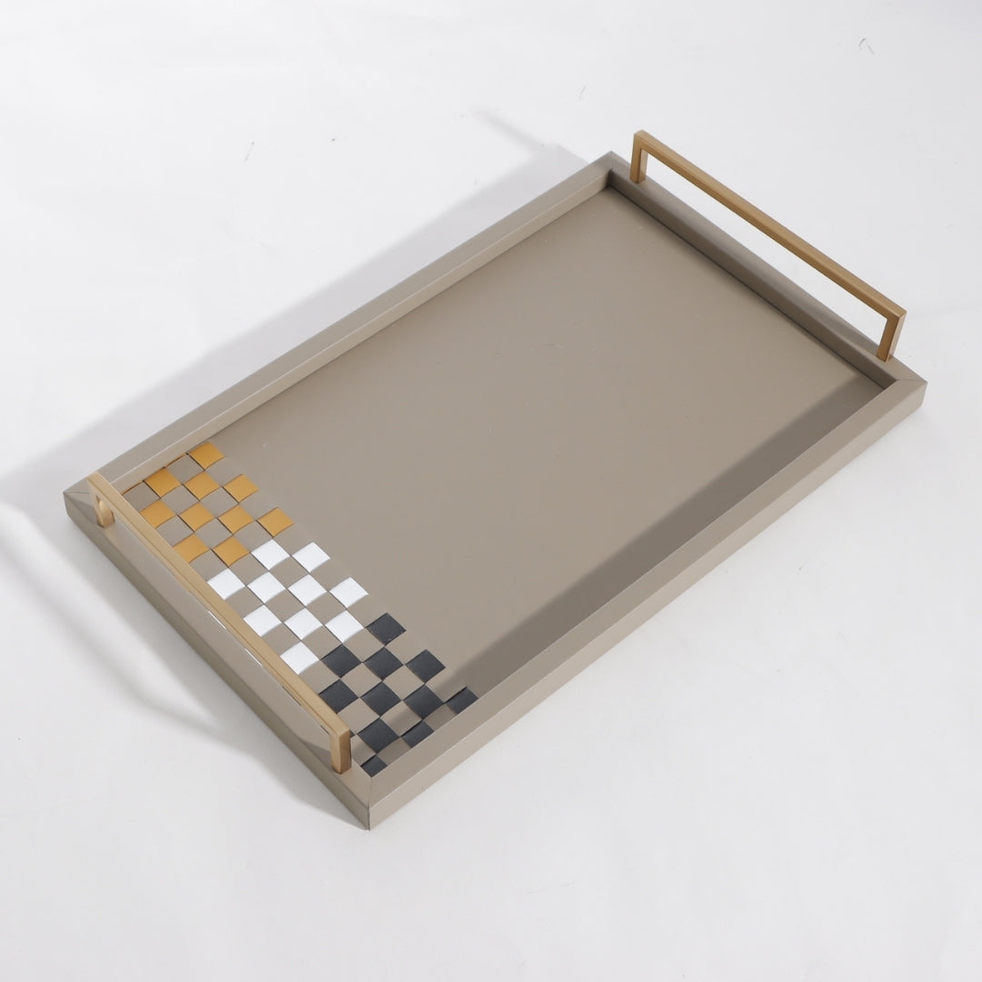 Multicolor Tapestry Handwoven Leather Decorative Tray