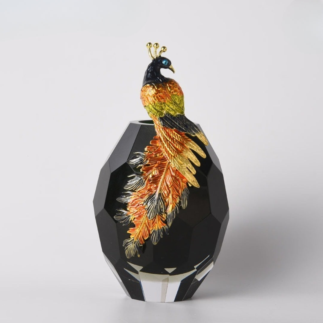 Peacock Pinnacle Flower Vase