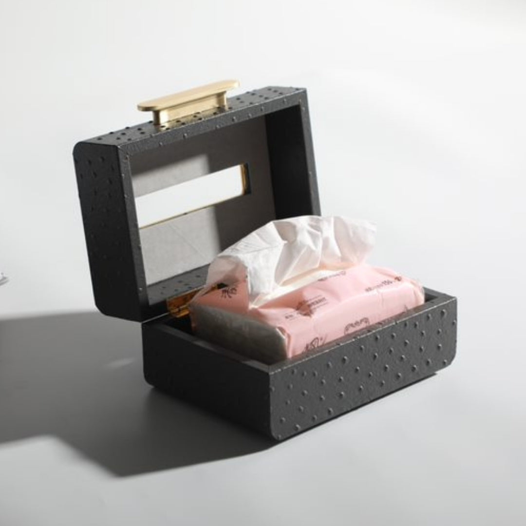 Regal Leather Tissue Holder