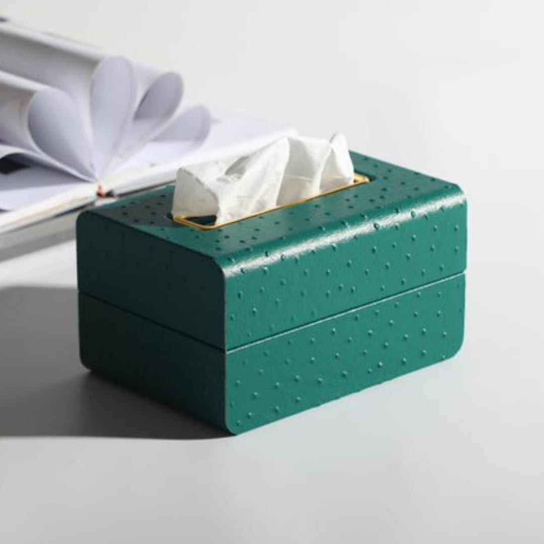 Regal Leather Tissue Holder
