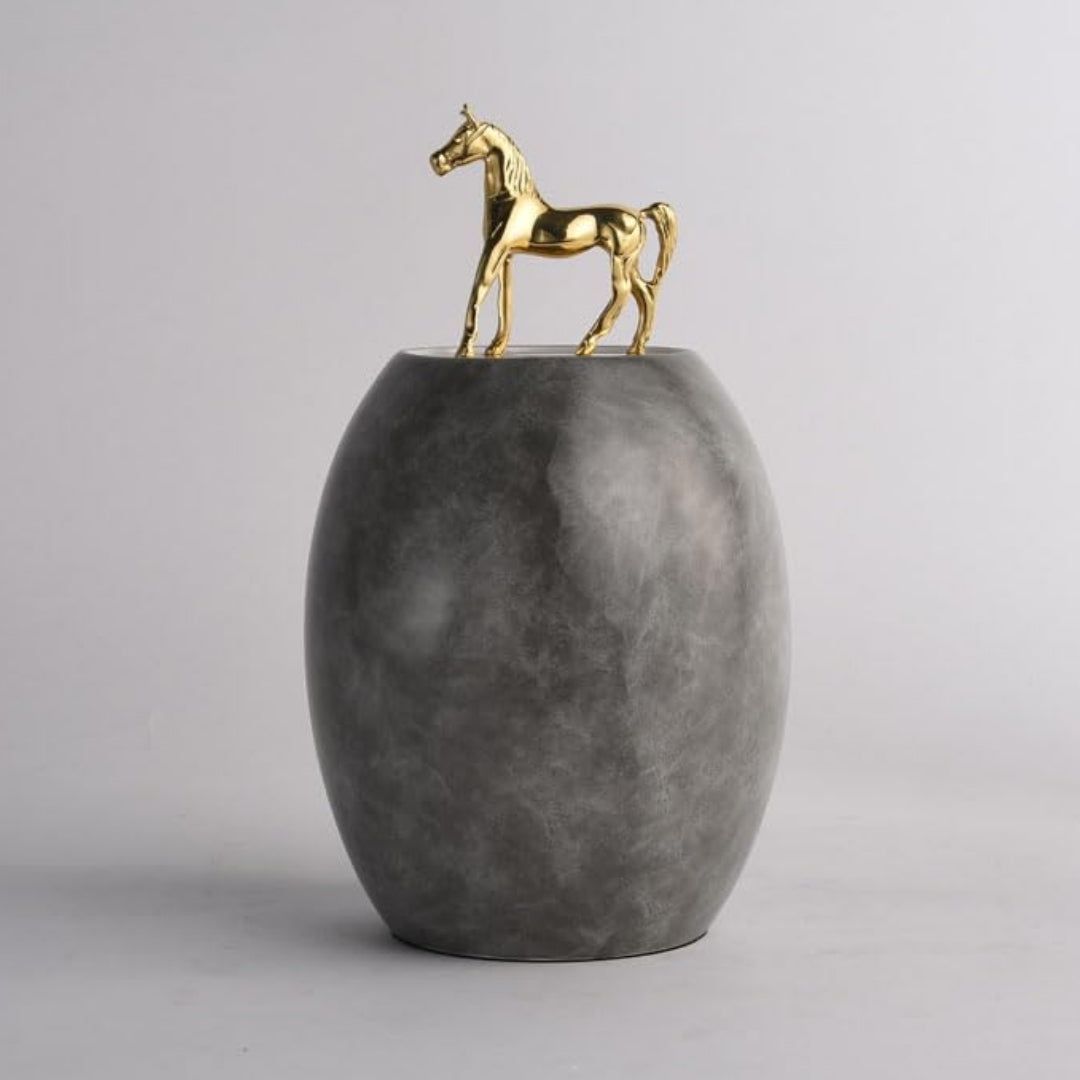Stallion Crest Ascendant Decorative Vase