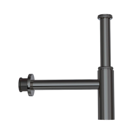 Jaquar 12 Inch Bottle Trap Allied ALD-BCH-769L300X190 - Black Chrome