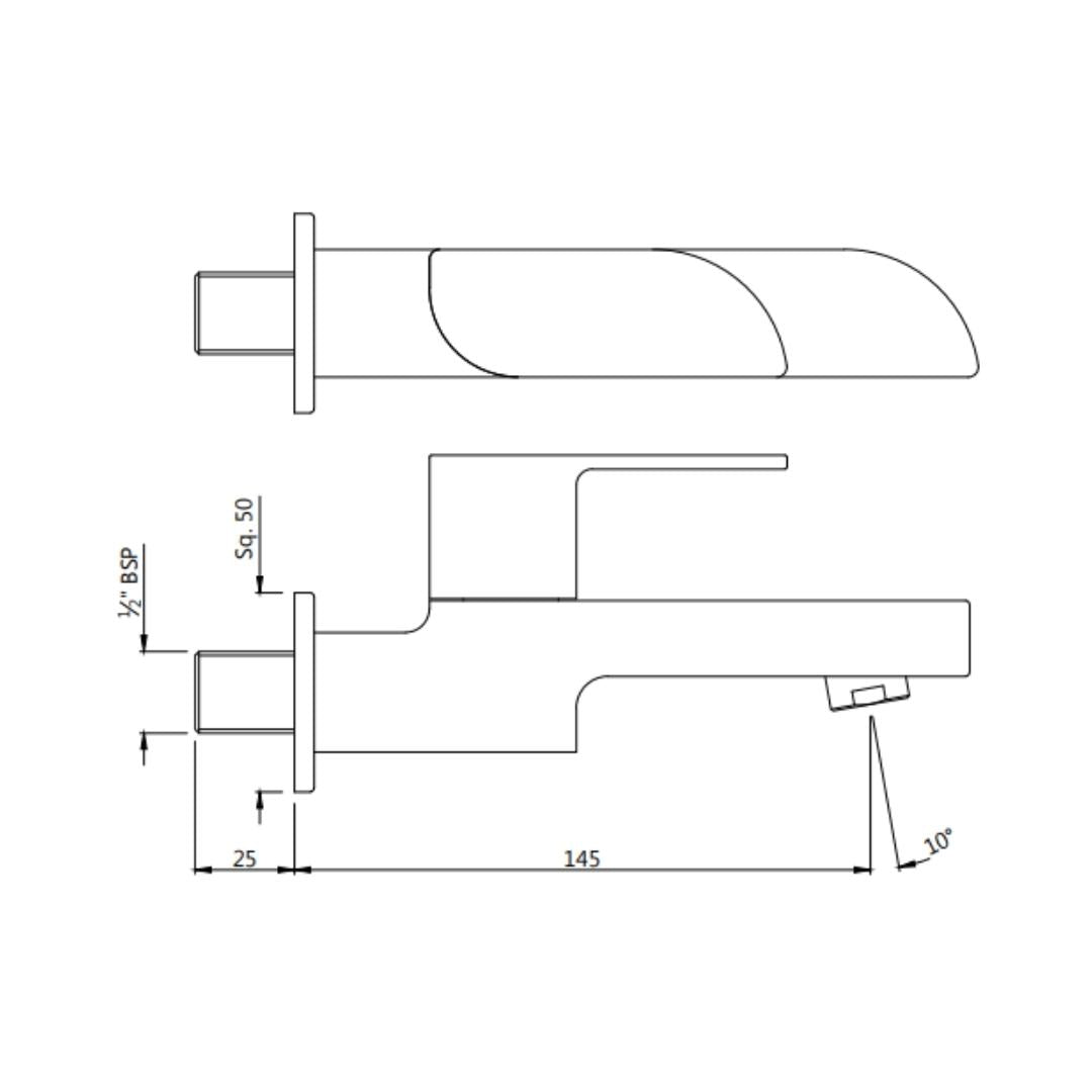 Jaquar WC Area Bib Tap Alive ALI-CHR-85037 - Chrome