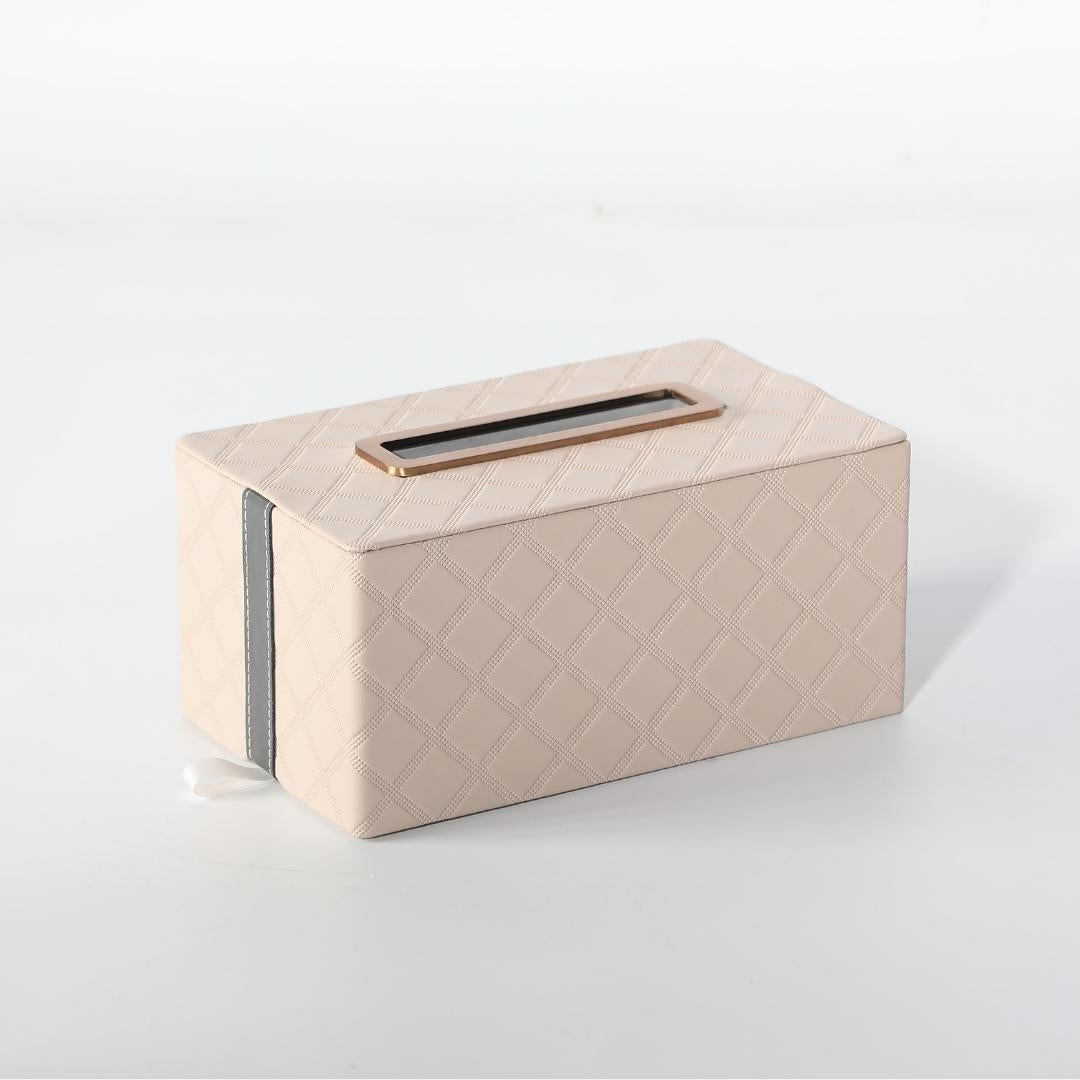 Lustrous Albaster Tissue Holder