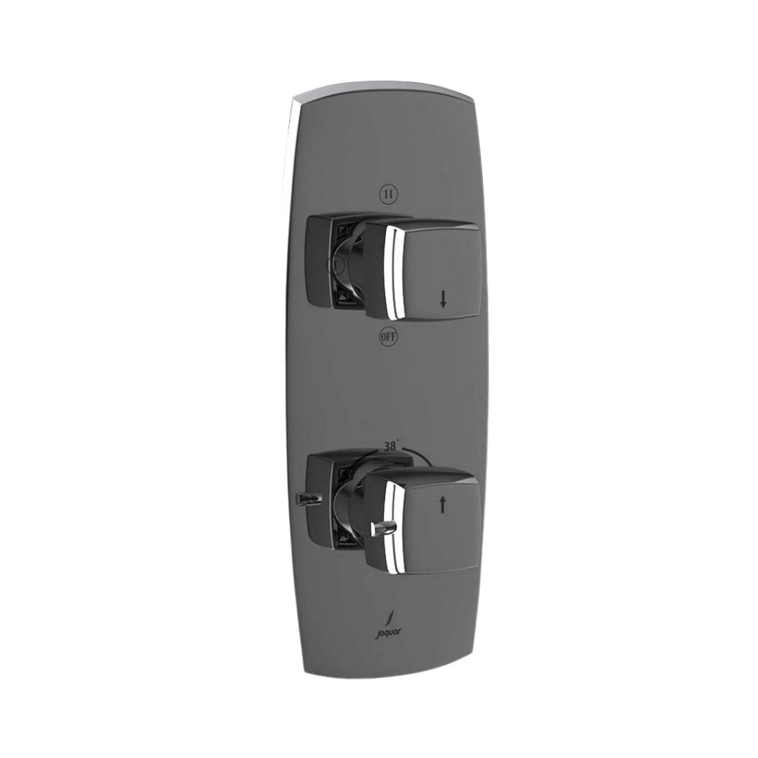 Jaquar 3 Way Thermostatic Diverter ARC ARC-BCH-87683 Normal Flow - Black Chrome Finish