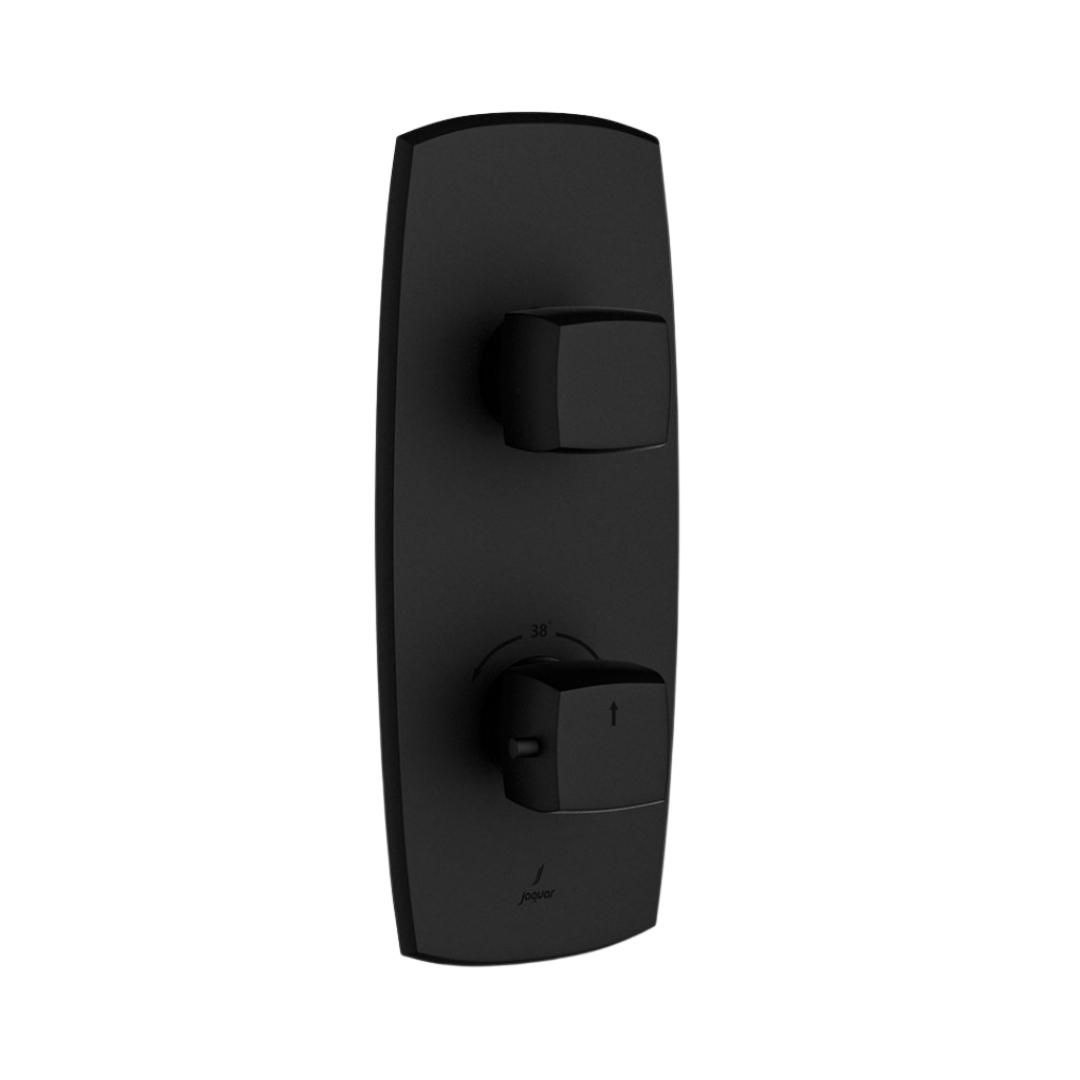Jaquar 1 Way Thermostatic Diverter ARC ARC-BLM-87661 Normal Flow - Black Matt Finish