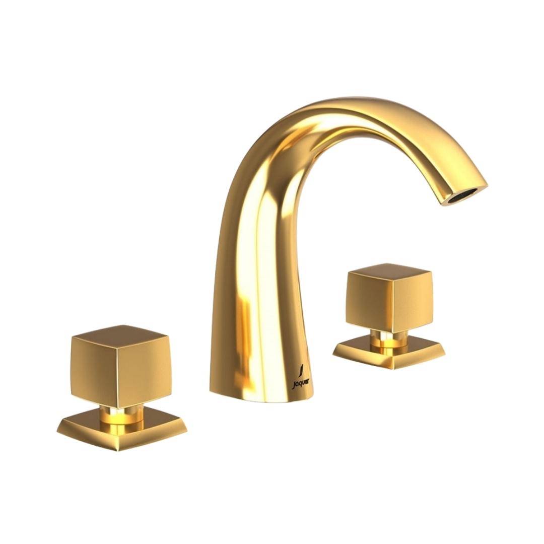 Jaquar Table Mounted Regular Basin Mixer Arc ARC-GLD-87189 - Full Gold