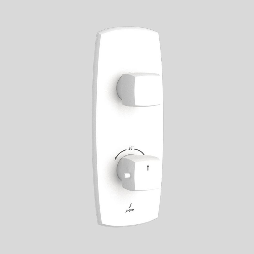 Jaquar 1 Way Thermostatic Diverter ARC ARC-WHM-87661 Normal Flow - White Matt Finish