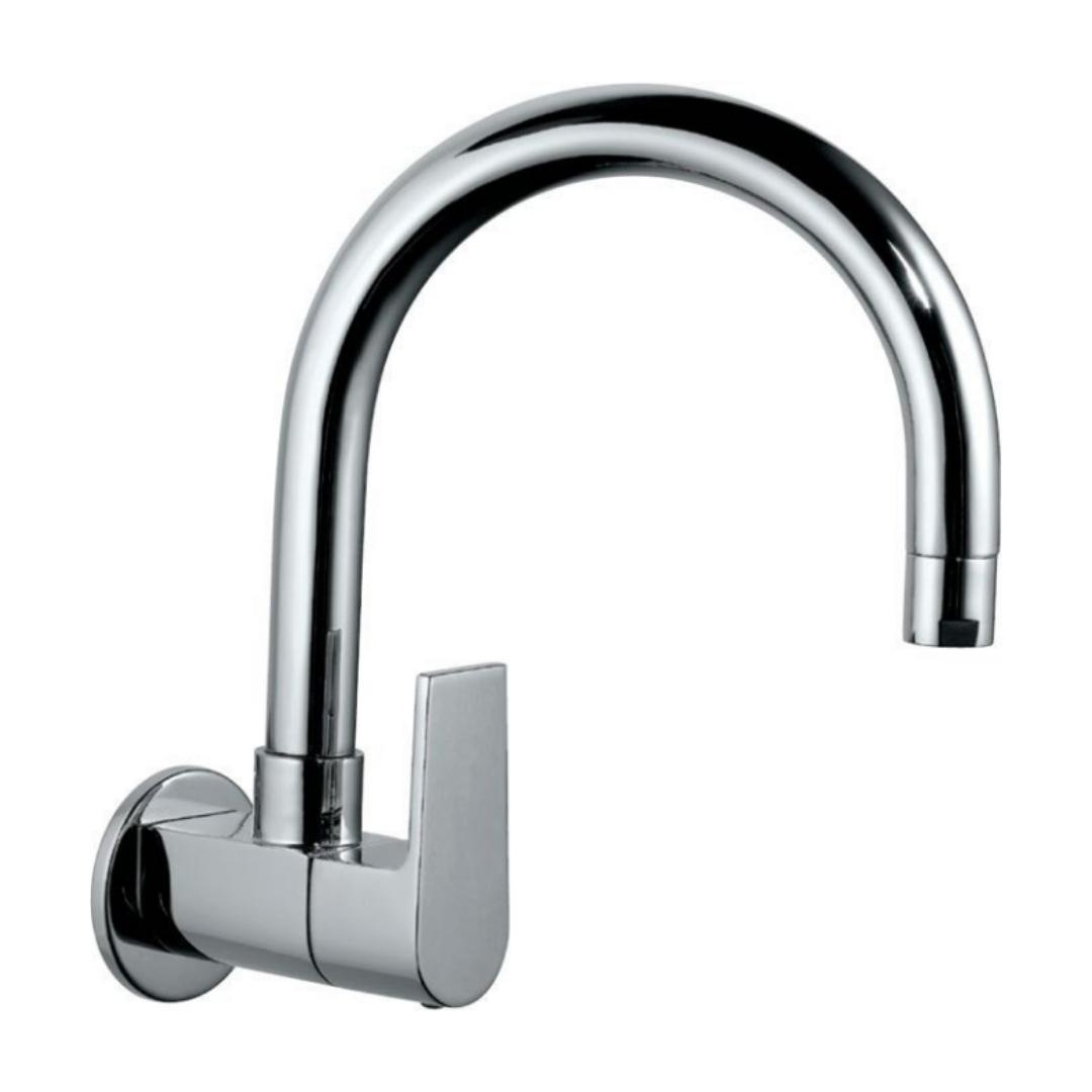 Jaquar Wall Mounted Regular Kitchen Sink Tap Aria ARI-39347S with Swinging Spout in Chrome Finish