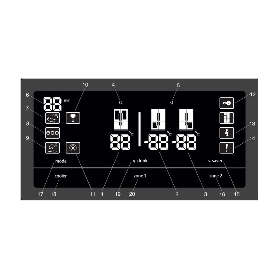 Hafele Free Standing French Door Refrigerator 630 Ltrs ARK 630