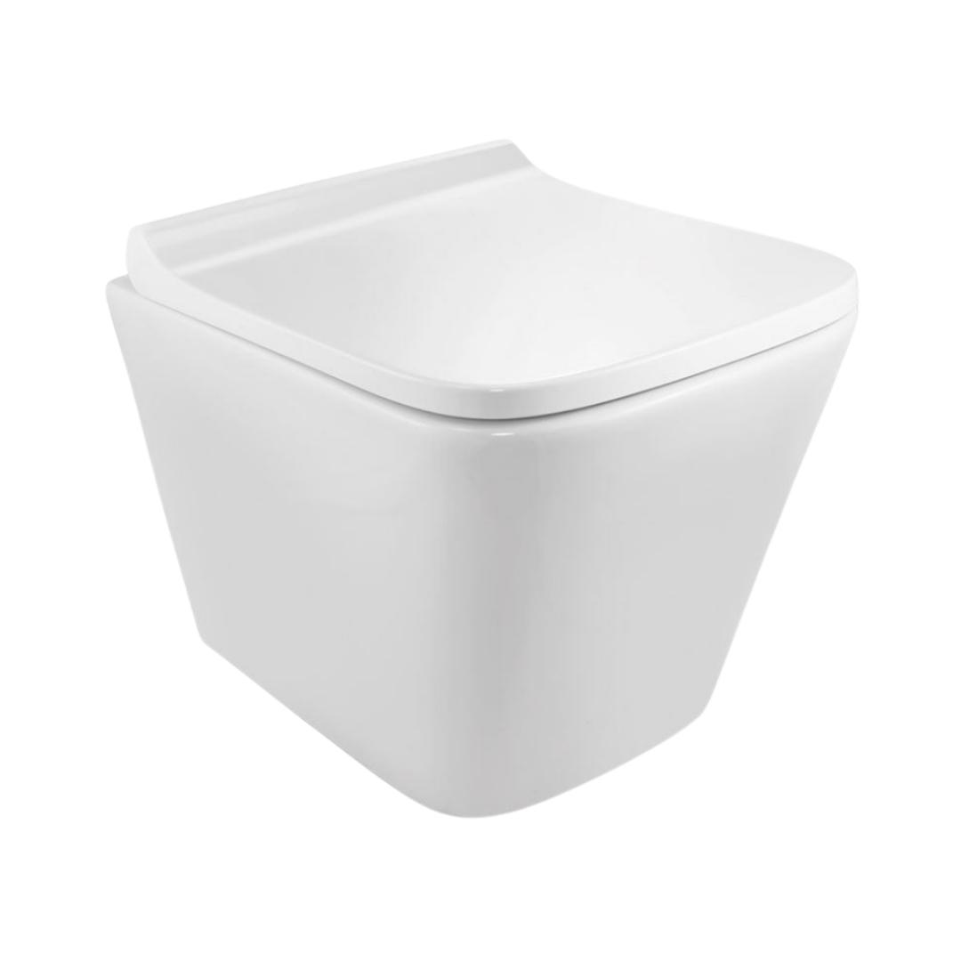 Jaquar Wall Mounted White Closet WC Aria ARS-WHT-39953BIUFSM with P-Trap