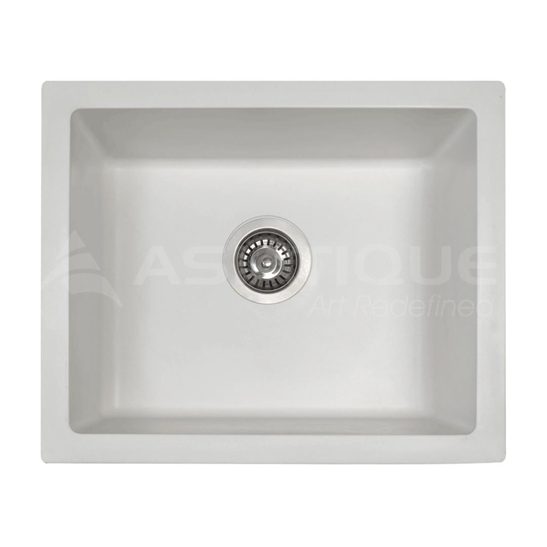 Asiatique Quartz Sink Arena ARENA ( 21 x 18 inches ) - White